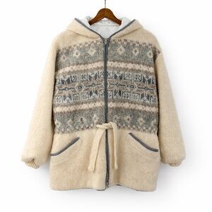 Vintage Icestar S Wool Fair Isle Icelandic 0326 jacket Cardigan Sweater women